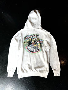 Delinquent Kustoms Hoodie in Oatmeal