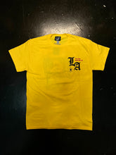 Load image into Gallery viewer, &quot;To Live and Die In LA&quot; Tee in Yellow