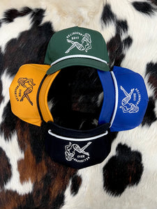 "Stardust" Snapback Cap in Green