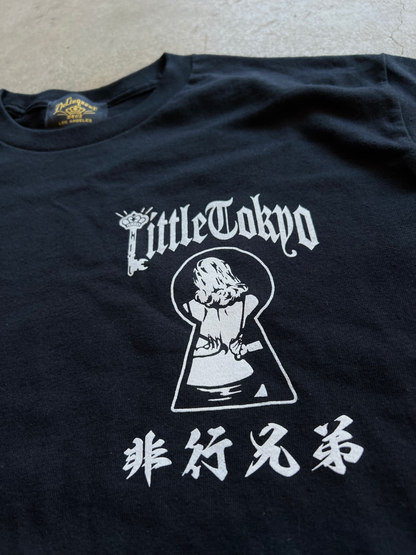 "Little Tokyo Delinquent" Tee in Black