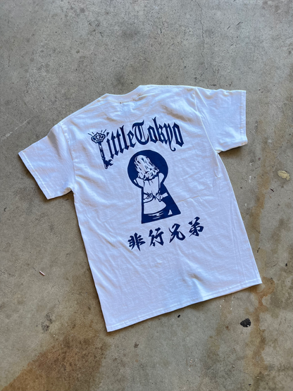 "Little Tokyo Delinquent" Tee in White