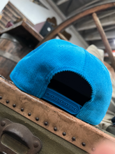 Load image into Gallery viewer, &quot;To Live and Die in LA&quot;Corduroy Snap Back Cap in Sky Blue