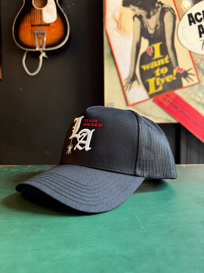 To live and Die in LA Trucker Cap in Black
