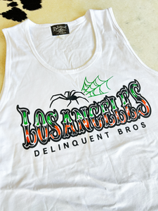 Spider Tank Top in White