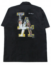 Load image into Gallery viewer, LA Monster 1/4 zip work shirt in Black
