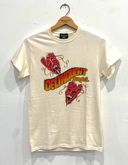 Sin Now Cry Later Tee in Natural