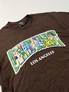 "Lost in the Old School" Tee in Brown