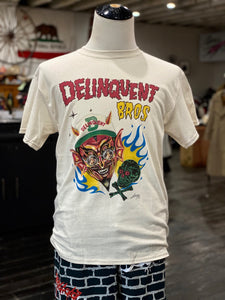 Delinquent Devil Tee in Natural