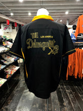 Load image into Gallery viewer, The Delinquent LA Bowling Shirt in Black/Yellow