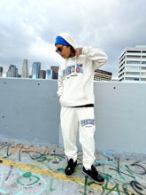Load image into Gallery viewer, &quot;Lost in the Old School&quot; Fleece Pants in Oatmeal Heather.
