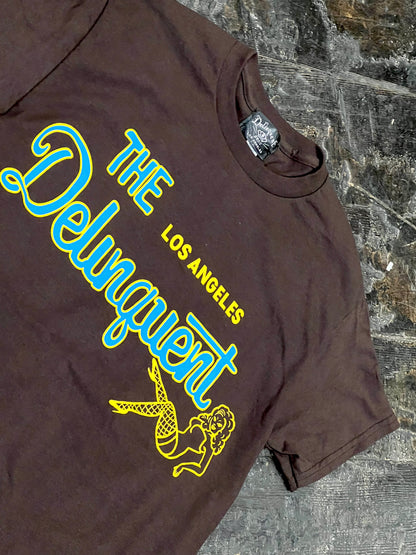 The Delinquent LA Tee in Brown