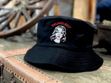 Load image into Gallery viewer, Smoke Girl Bucket Hat in Black