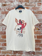 Load image into Gallery viewer, Devil Girl &amp; Skull Tee in Natural