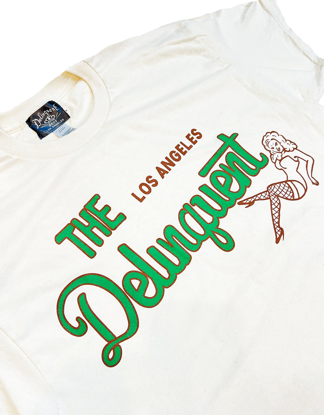 The Delinquent LA Tee in Natural