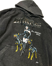 Load image into Gallery viewer, &quot;Witches &amp; Bitches&quot;Vintage Washed Hoodie in Black.